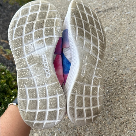 Adidas white and pink tie dye women’s slip on tennis shoes size 8.5 - Picture 6 of 6